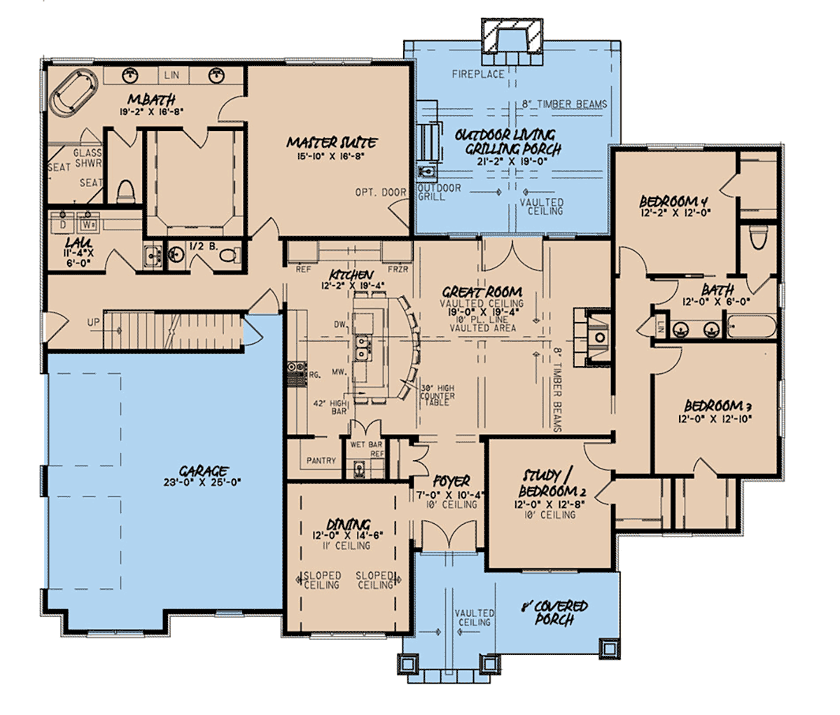 House Plan 82575 Level One