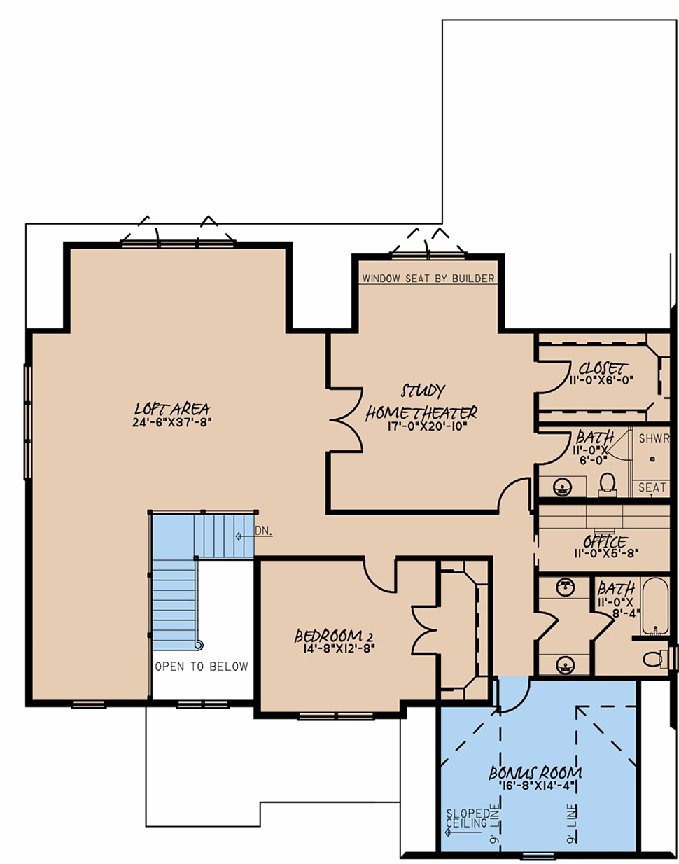 House Plan 82629 Level Two