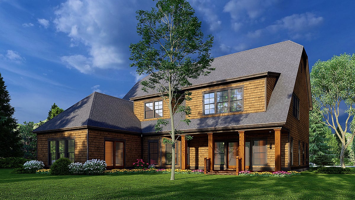 House Plan 82629 Rear Elevation