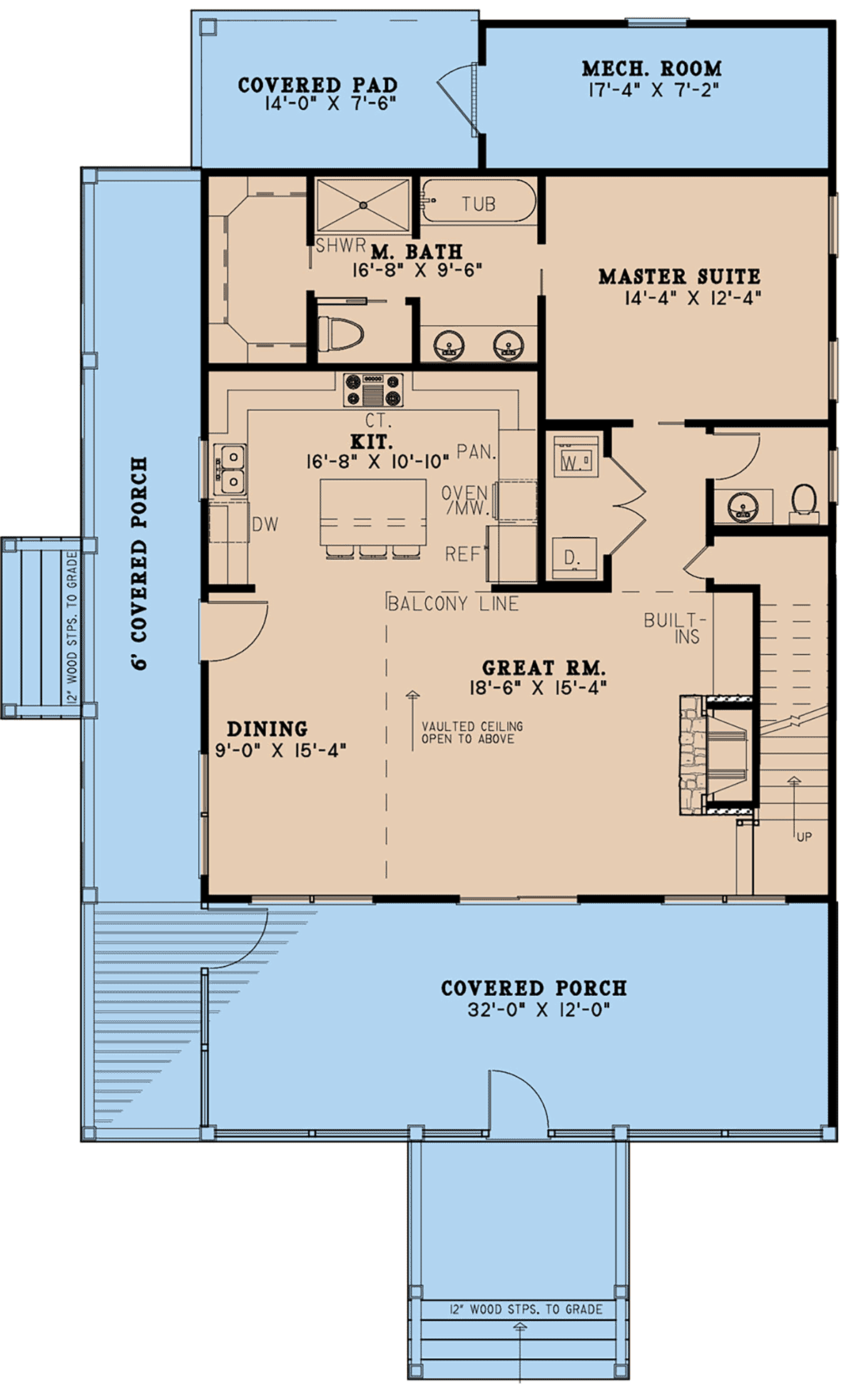 House Plan 82653 Level One