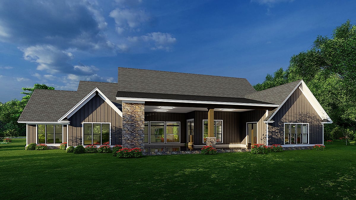 House Plan 82666 Rear Elevation