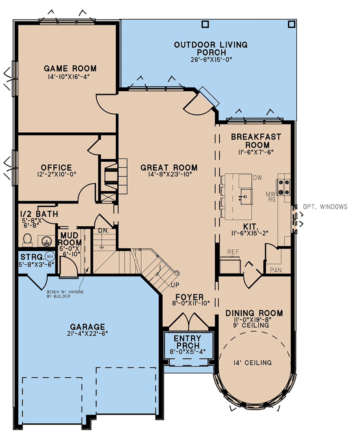 House Plan 82686 Level One