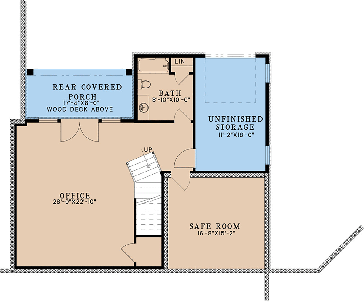 House Plan 82688 Lower Level