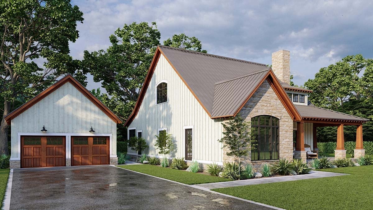 Bungalow, Country, Craftsman, Farmhouse Plan with 2006 Sq. Ft., 3 Bedrooms, 3 Bathrooms, 2 Car Garage Picture 3
