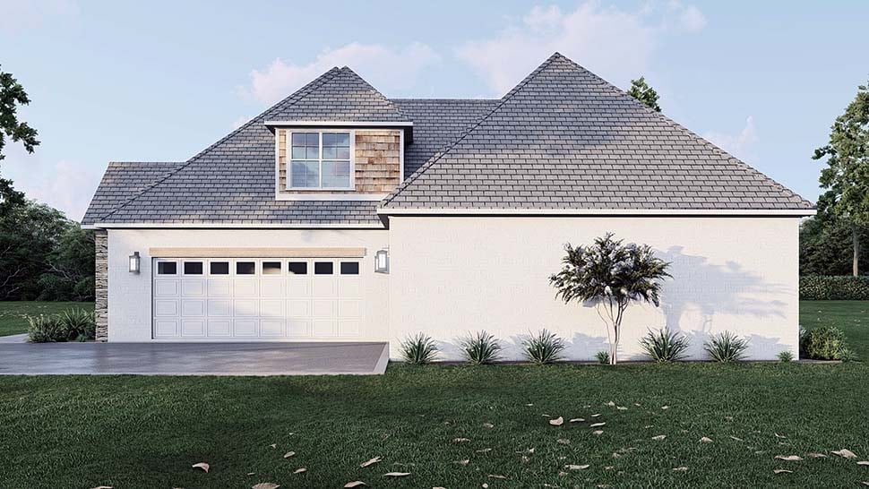 Bungalow, Craftsman, European, Traditional Plan with 2199 Sq. Ft., 3 Bedrooms, 3 Bathrooms, 3 Car Garage Picture 7