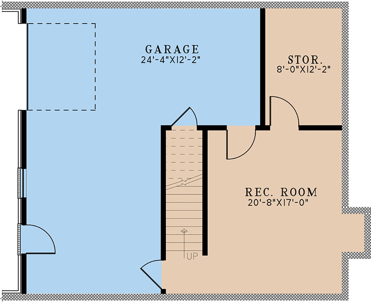 House Plan 82701 Lower Level