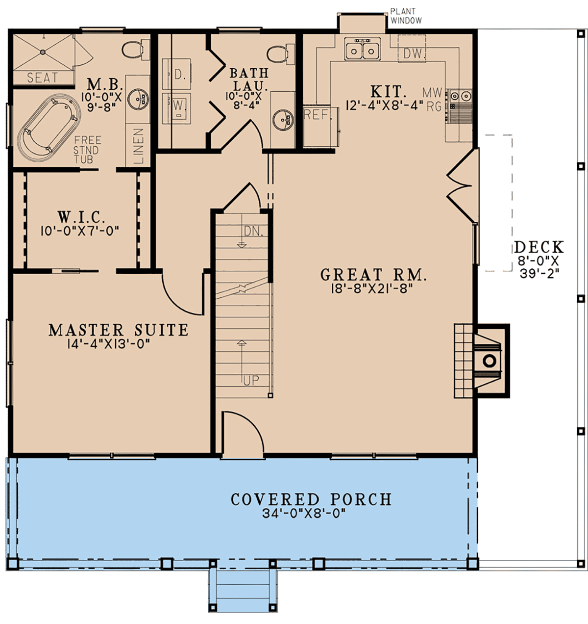 House Plan 82701 Level One