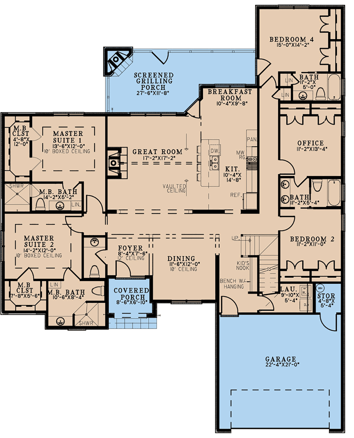 House Plan 82702 Level One