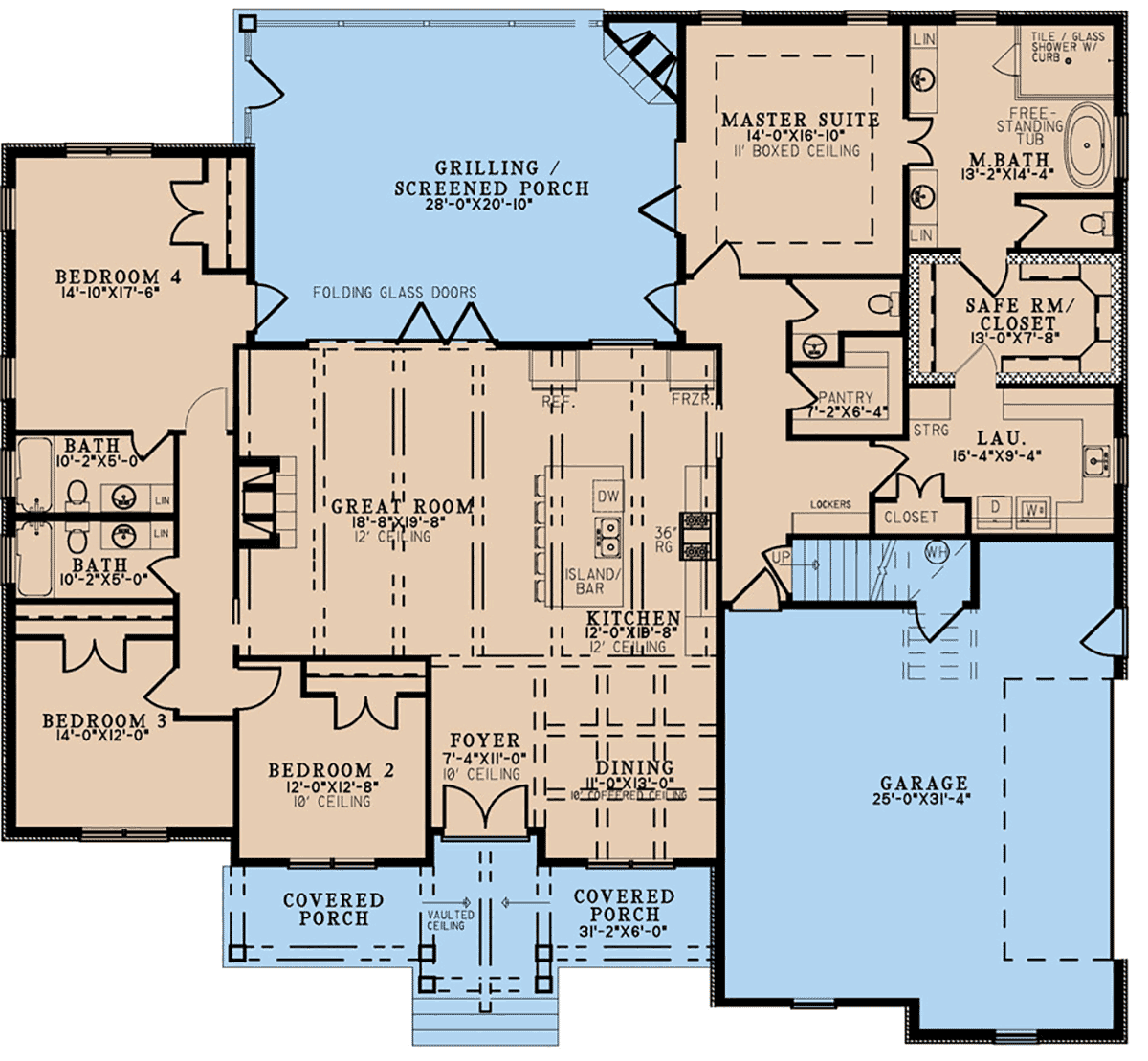 House Plan 82705 Level One