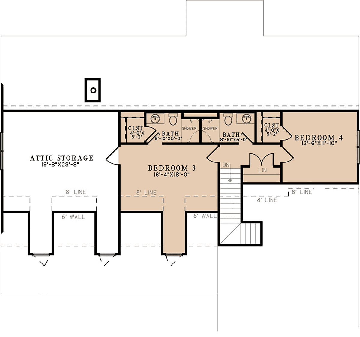 House Plan 82712 Level Two