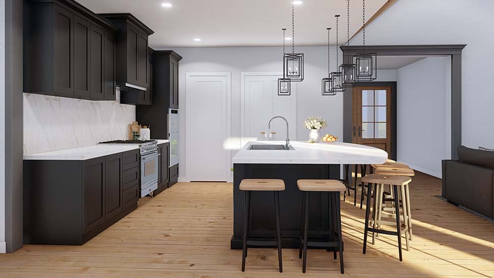 Bungalow, Contemporary, Country, Craftsman, Farmhouse, Traditional Plan with 2556 Sq. Ft., 4 Bedrooms, 3 Bathrooms, 3 Car Garage Picture 11
