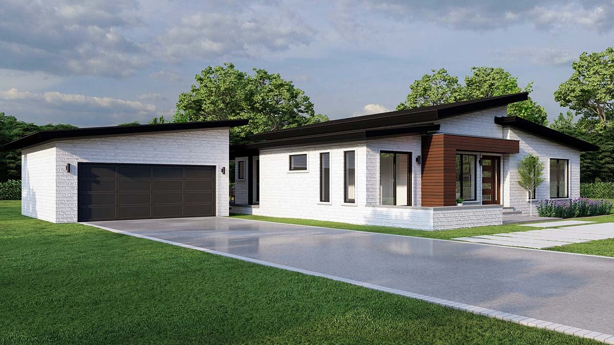 Contemporary, Modern Plan with 1881 Sq. Ft., 3 Bedrooms, 3 Bathrooms, 2 Car Garage Picture 3