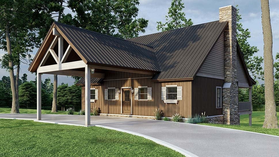 Bungalow, Cabin, Country, Craftsman, Southern, Traditional Plan with 2255 Sq. Ft., 3 Bedrooms, 3 Bathrooms Picture 4