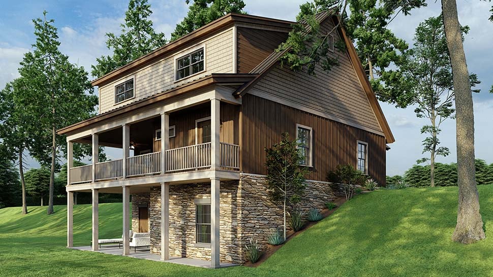 Bungalow, Cabin, Country, Craftsman, Southern, Traditional Plan with 2255 Sq. Ft., 3 Bedrooms, 3 Bathrooms Picture 7