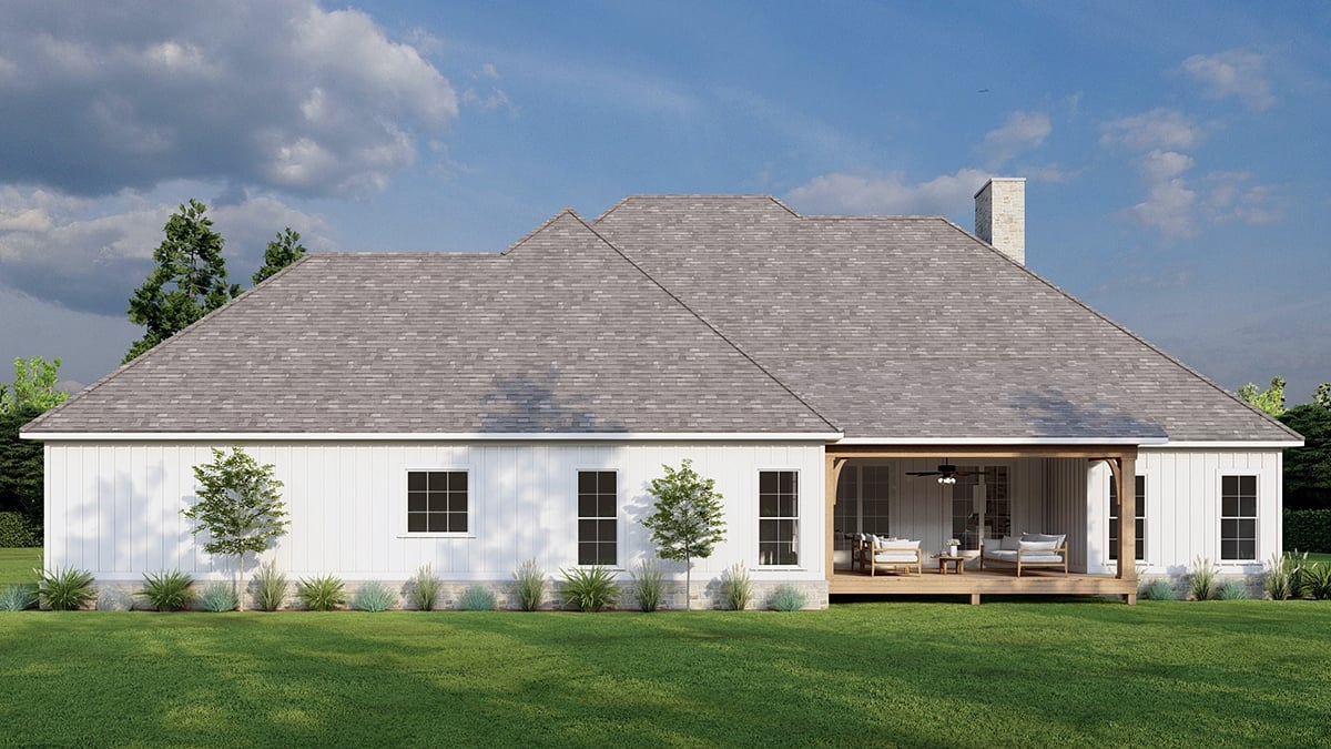 House Plan 82723 Rear Elevation