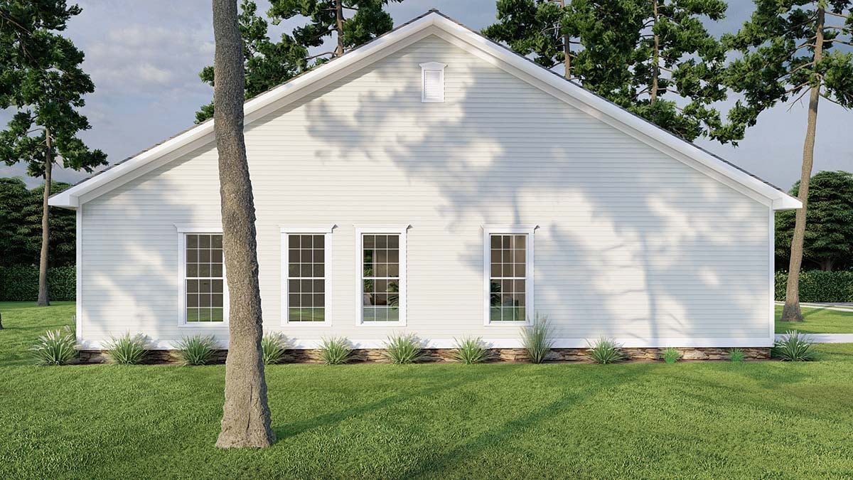 Country, Traditional Plan with 1284 Sq. Ft., 3 Bedrooms, 2 Bathrooms Picture 3