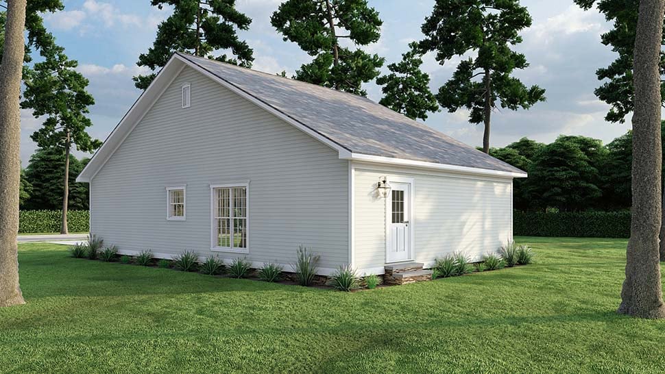 Country, Traditional Plan with 1284 Sq. Ft., 3 Bedrooms, 2 Bathrooms Picture 7