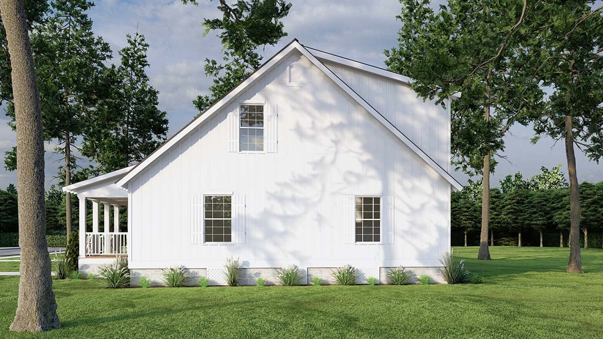 Country, Farmhouse, Southern, Traditional Plan with 1461 Sq. Ft., 3 Bedrooms, 2 Bathrooms Picture 2