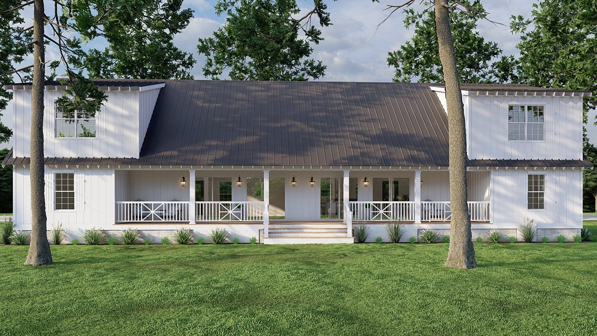 Multi-Family Plan 82727 Rear Elevation
