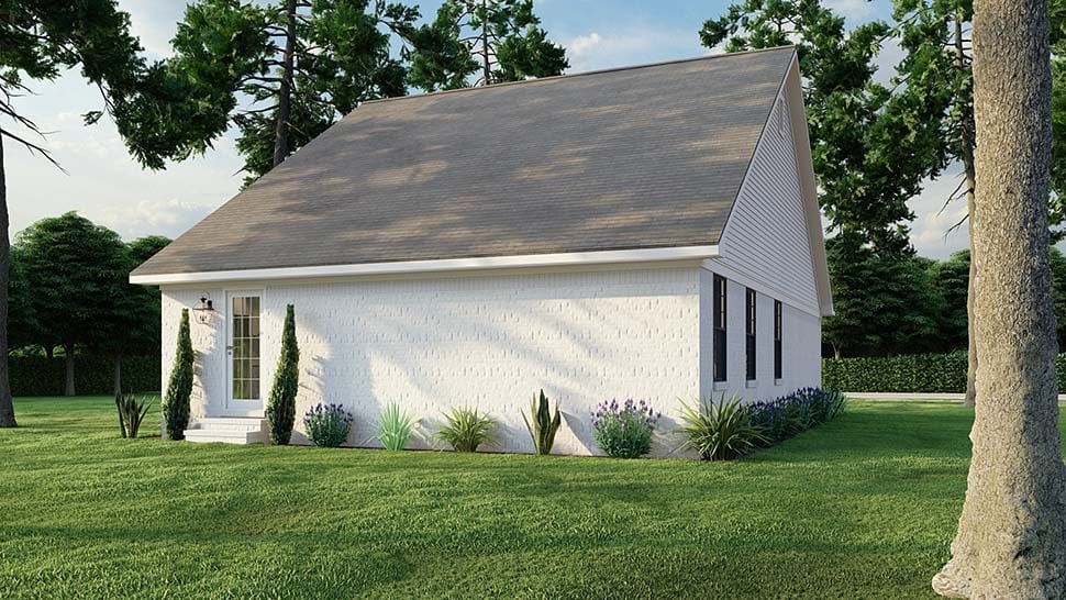 Country, Southern, Traditional Plan with 1250 Sq. Ft., 3 Bedrooms, 2 Bathrooms Picture 7