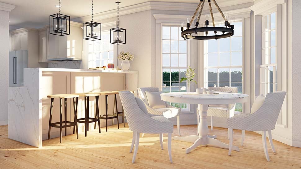Country, Southern, Traditional Plan with 1265 Sq. Ft., 3 Bedrooms, 2 Bathrooms Picture 12