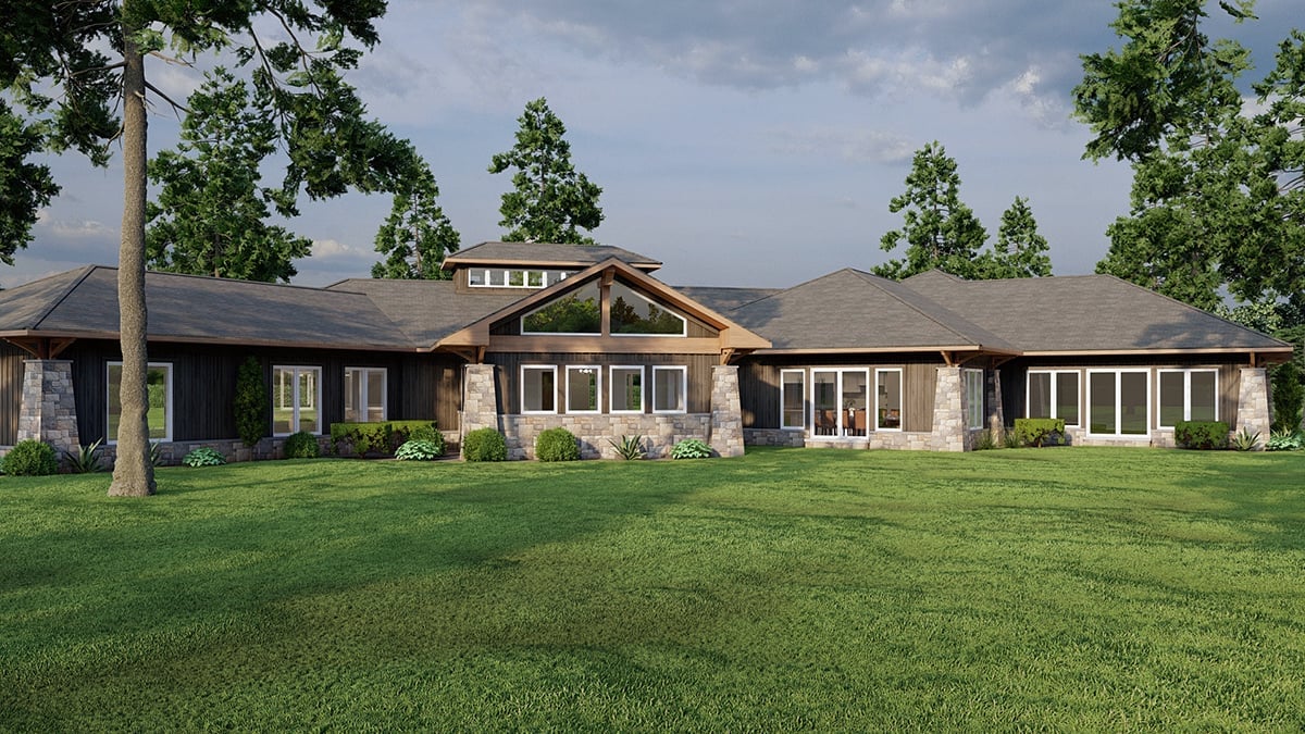 House Plan 82736 Rear Elevation