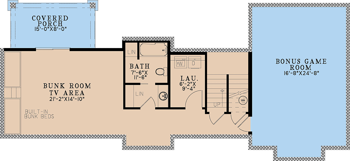 House Plan 82742 Lower Level