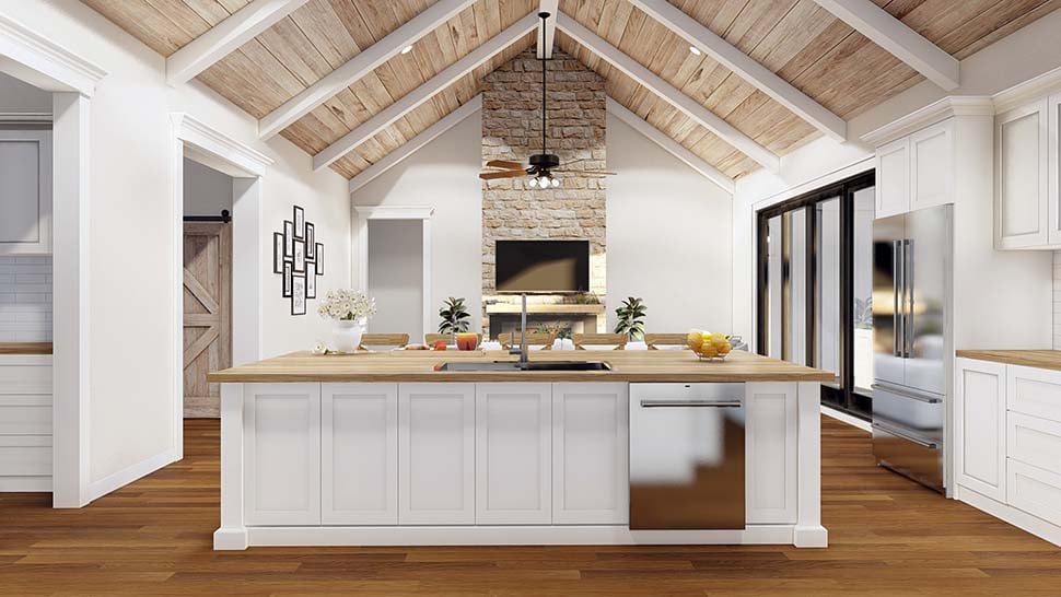 Barndominium, Country, Southern, Traditional Plan with 2679 Sq. Ft., 4 Bedrooms, 4 Bathrooms, 3 Car Garage Picture 15