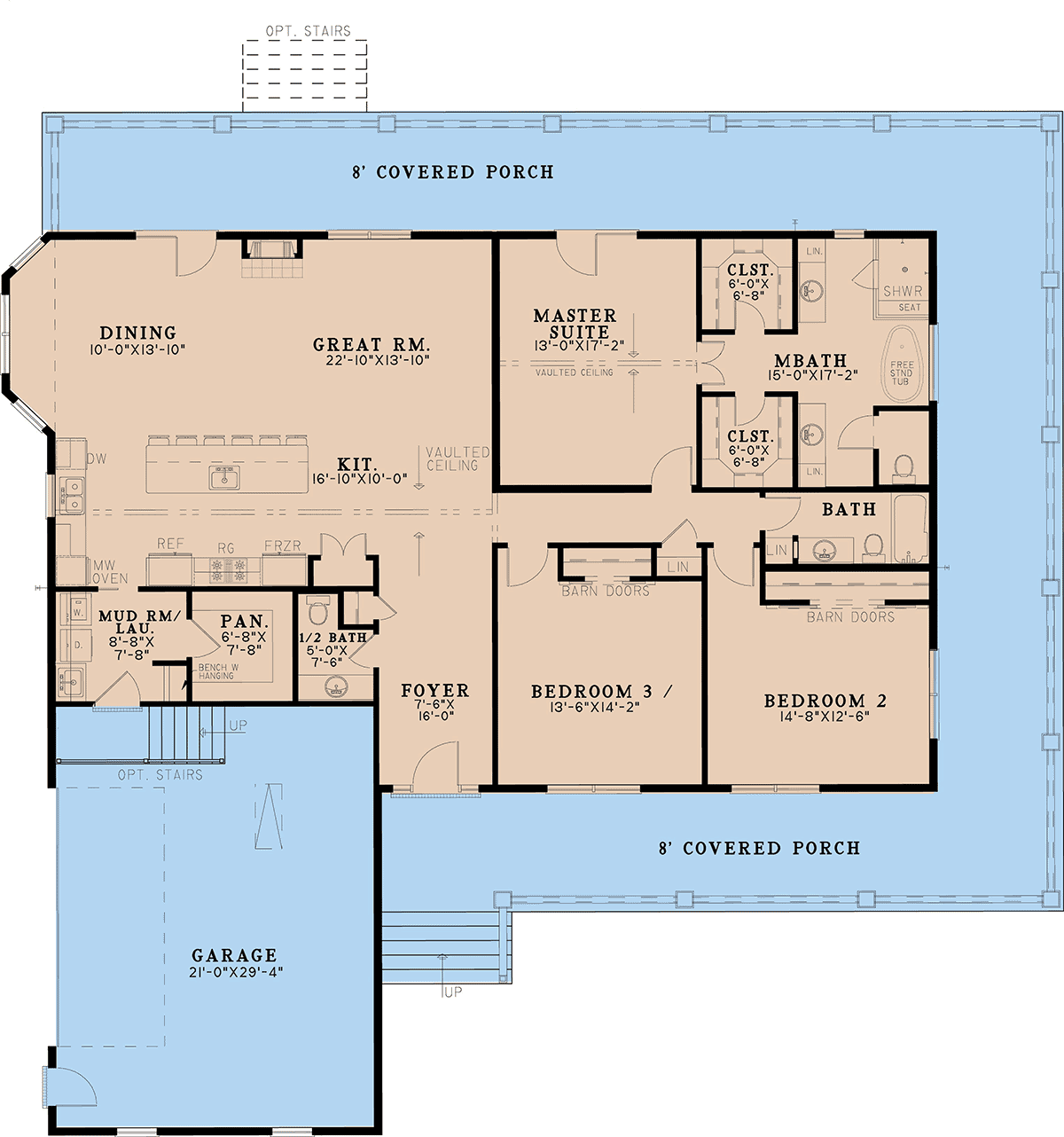 House Plan 82745 Level One