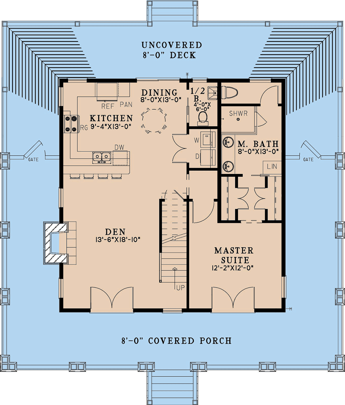 House Plan 82750 Level One