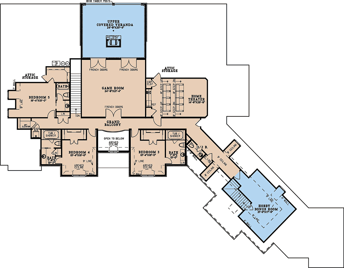 House Plan 82752 Level Two