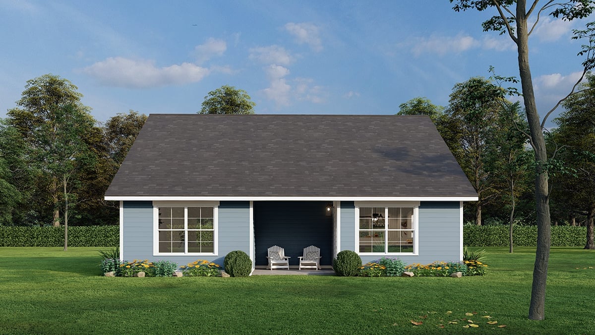 House Plan 82754 Rear Elevation
