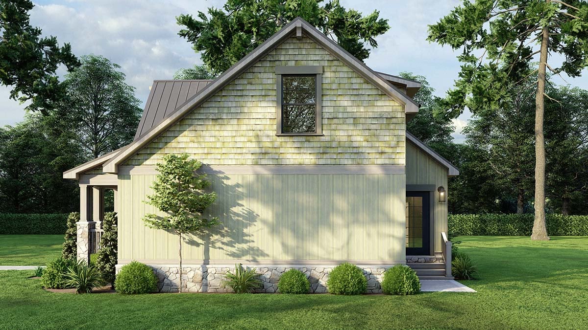 Coastal, Cottage, Country, Southern Plan with 1345 Sq. Ft., 2 Bedrooms, 2 Bathrooms Picture 2