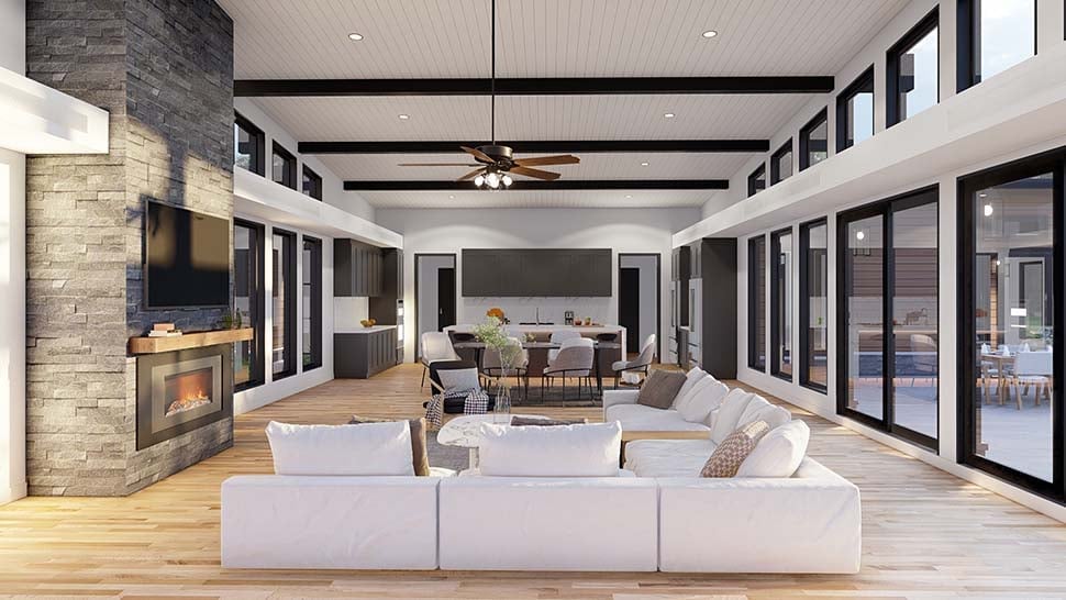Coastal, Contemporary, Modern Plan with 2480 Sq. Ft., 3 Bedrooms, 3 Bathrooms, 2 Car Garage Picture 14