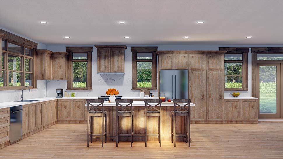 Bungalow, Cabin, Cottage, Country Plan with 2349 Sq. Ft., 3 Bedrooms, 3 Bathrooms, 2 Car Garage Picture 15