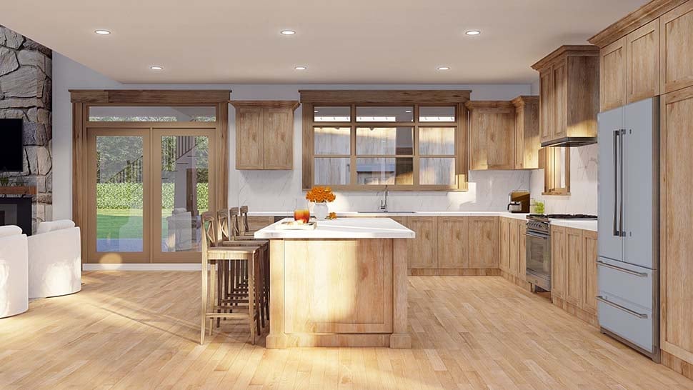 Bungalow, Cabin, Cottage, Country Plan with 2349 Sq. Ft., 3 Bedrooms, 3 Bathrooms, 2 Car Garage Picture 16