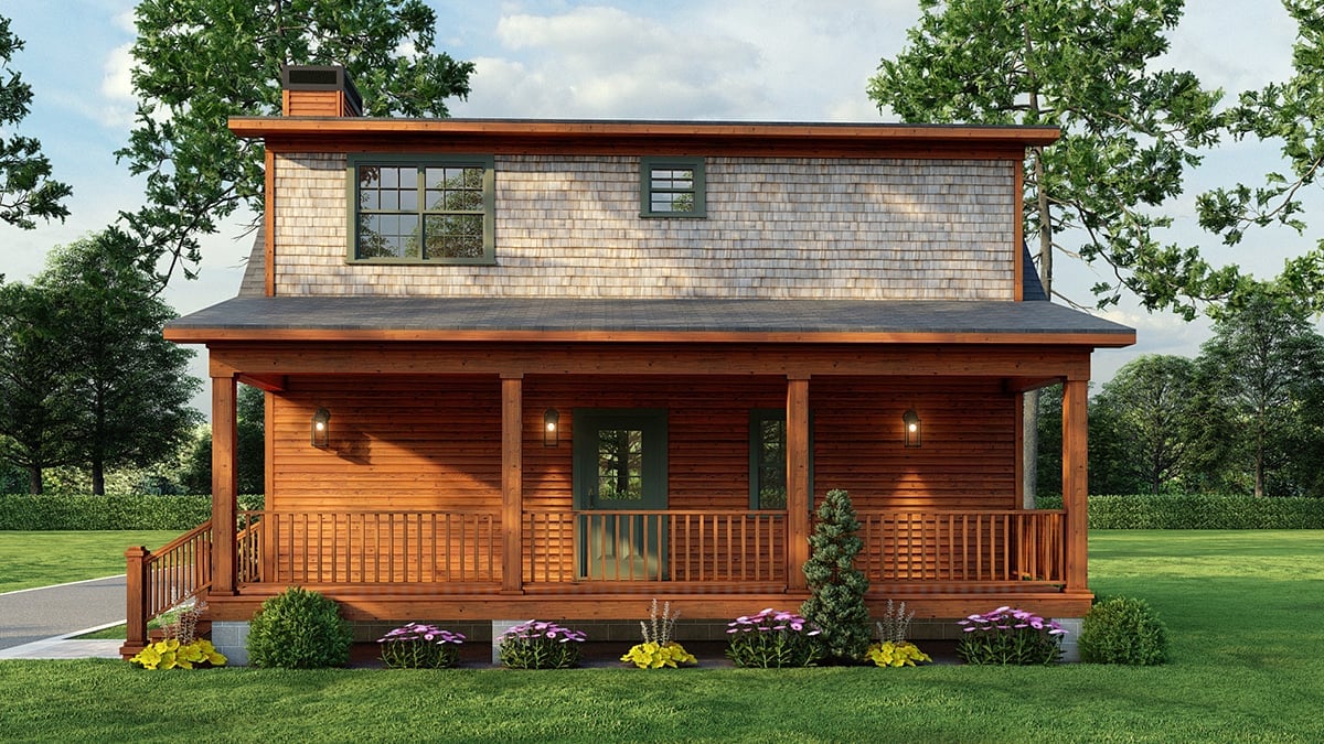 House Plan 82759 Rear Elevation