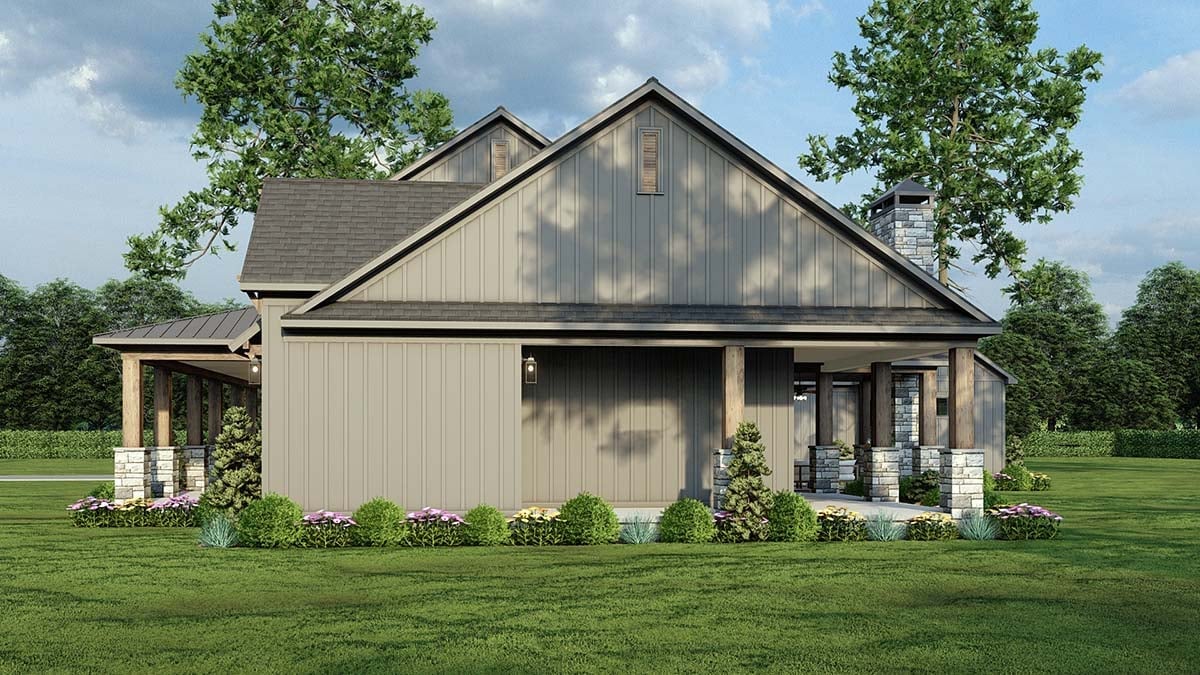 Barndominium, Country, Farmhouse, Traditional Plan with 2480 Sq. Ft., 3 Bedrooms, 4 Bathrooms, 3 Car Garage Picture 2