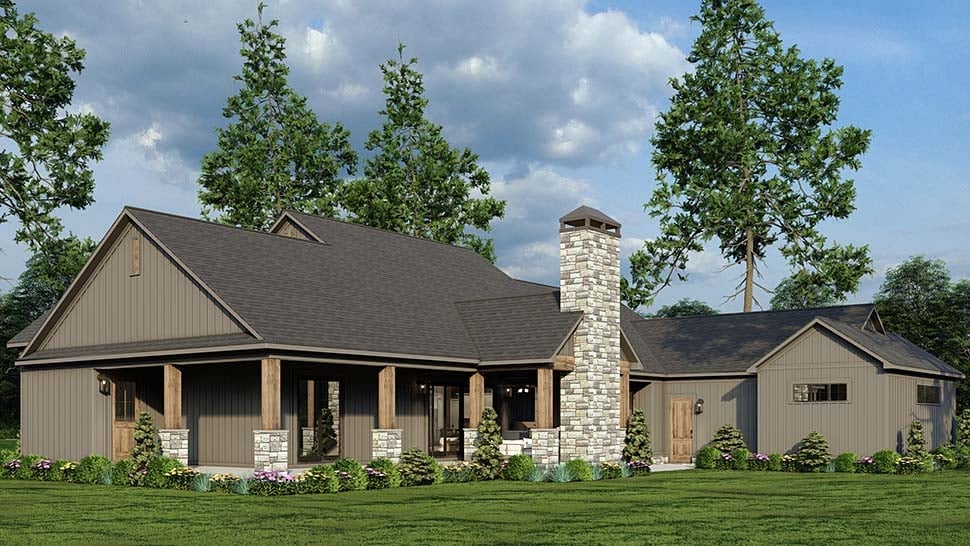 Barndominium, Country, Farmhouse, Traditional Plan with 2480 Sq. Ft., 3 Bedrooms, 4 Bathrooms, 3 Car Garage Picture 7