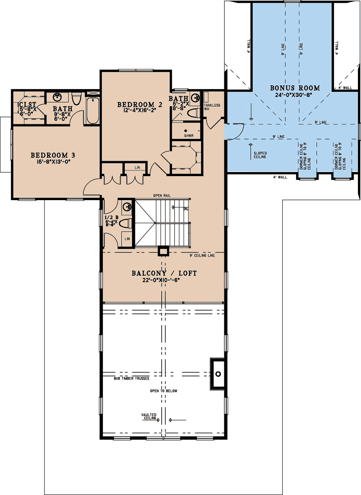 House Plan 82763 Level Two