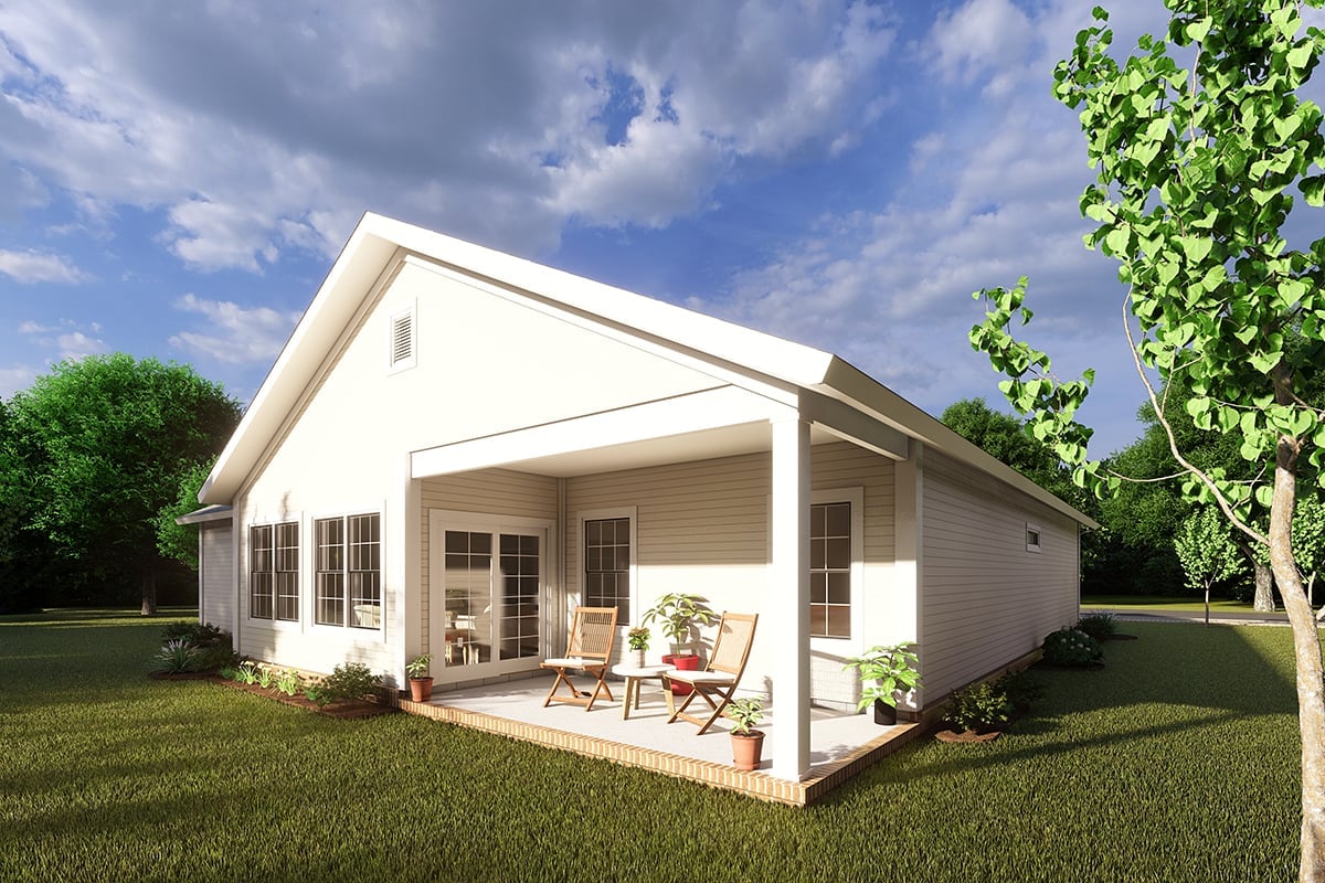 House Plan 82800 Rear Elevation
