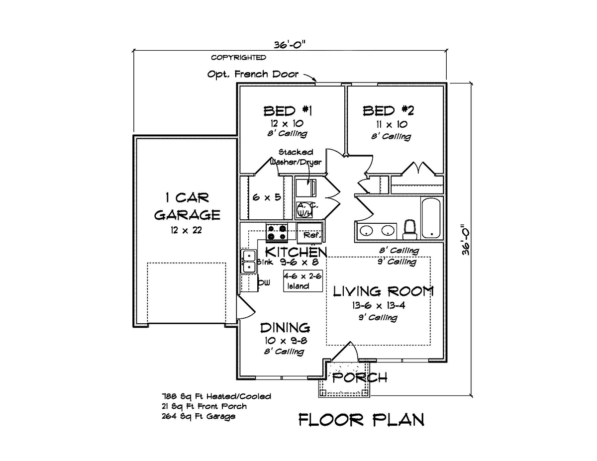 House Plan 82802 Level One