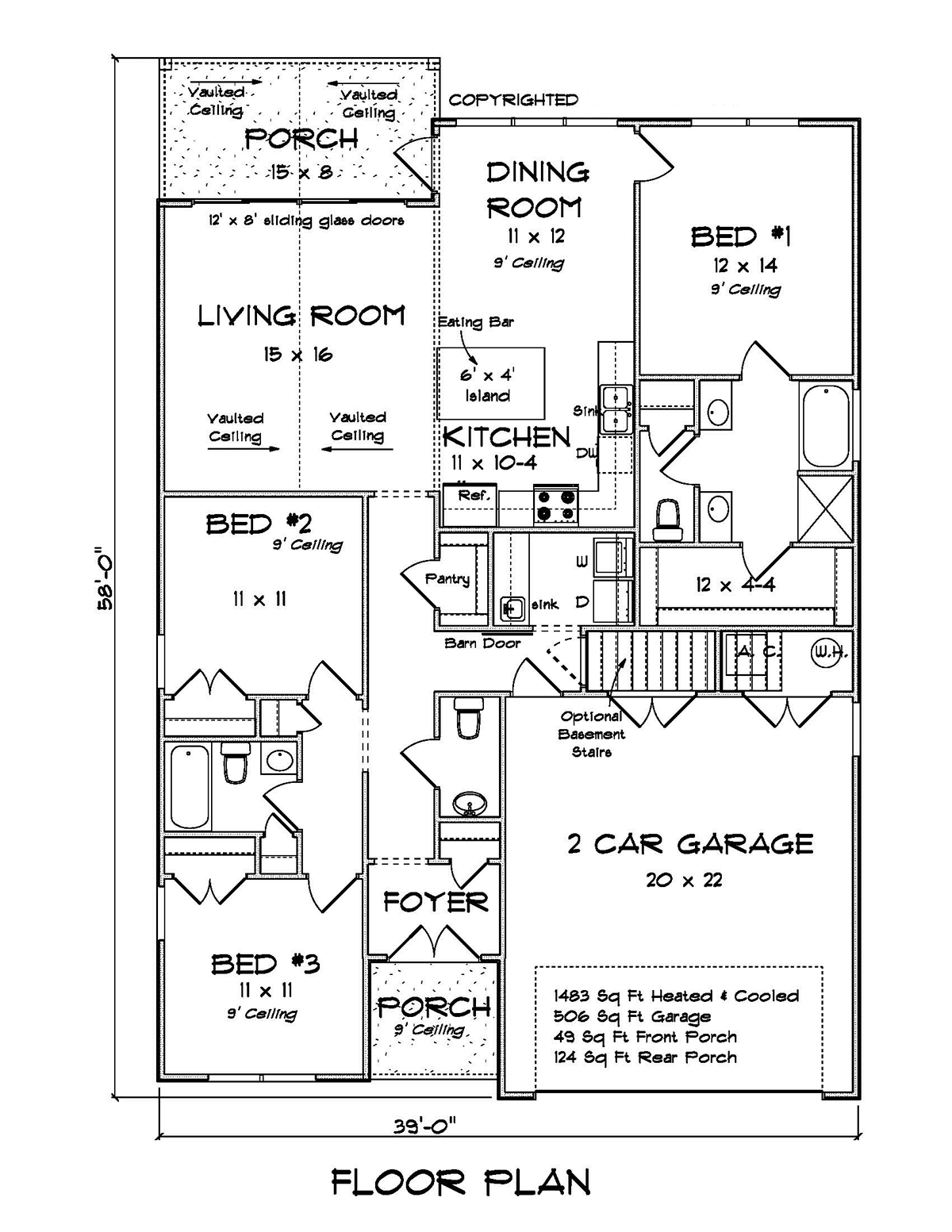 House Plan 82804 Level One