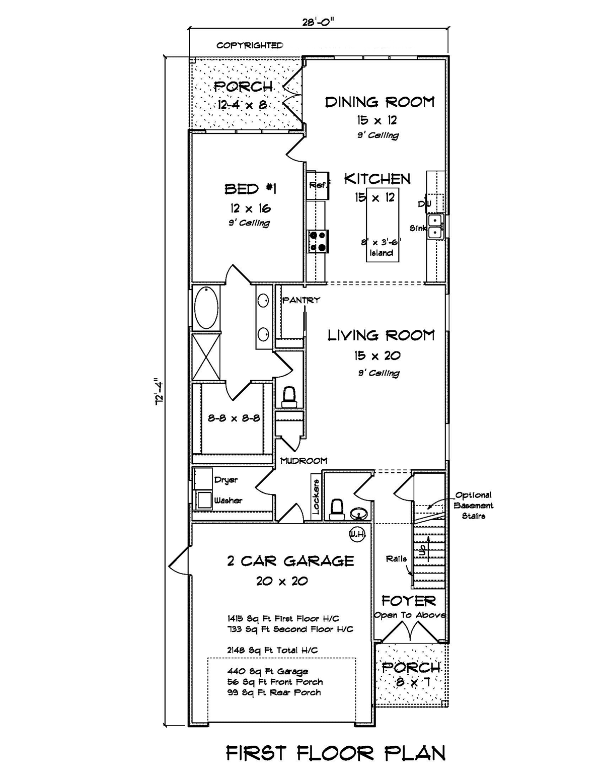 House Plan 82807 Level One