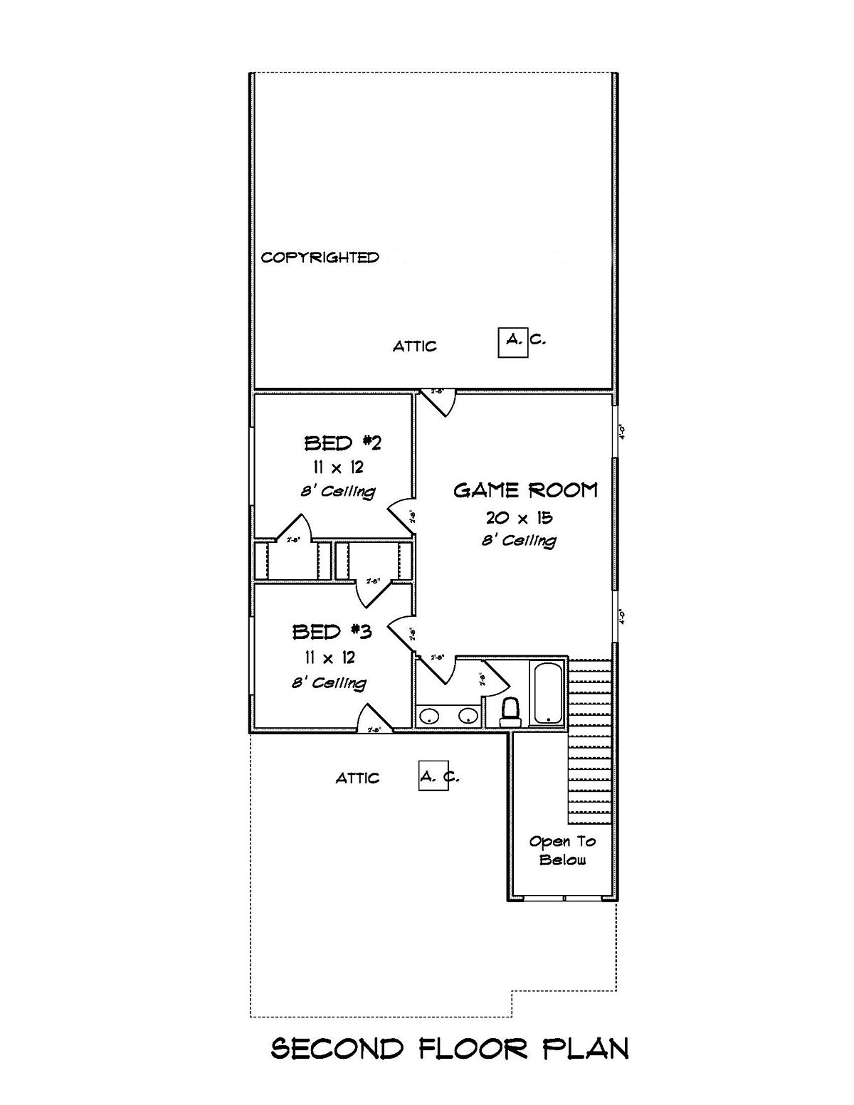 House Plan 82807 Level Two