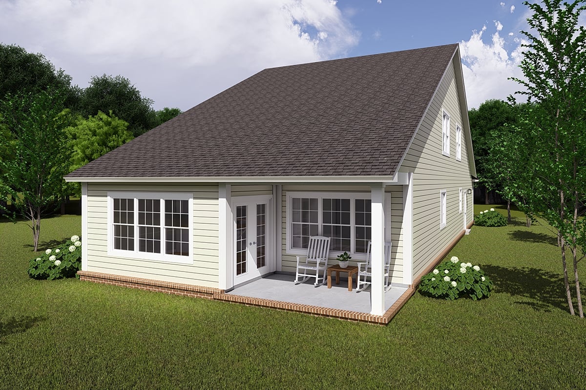 House Plan 82807 Rear Elevation