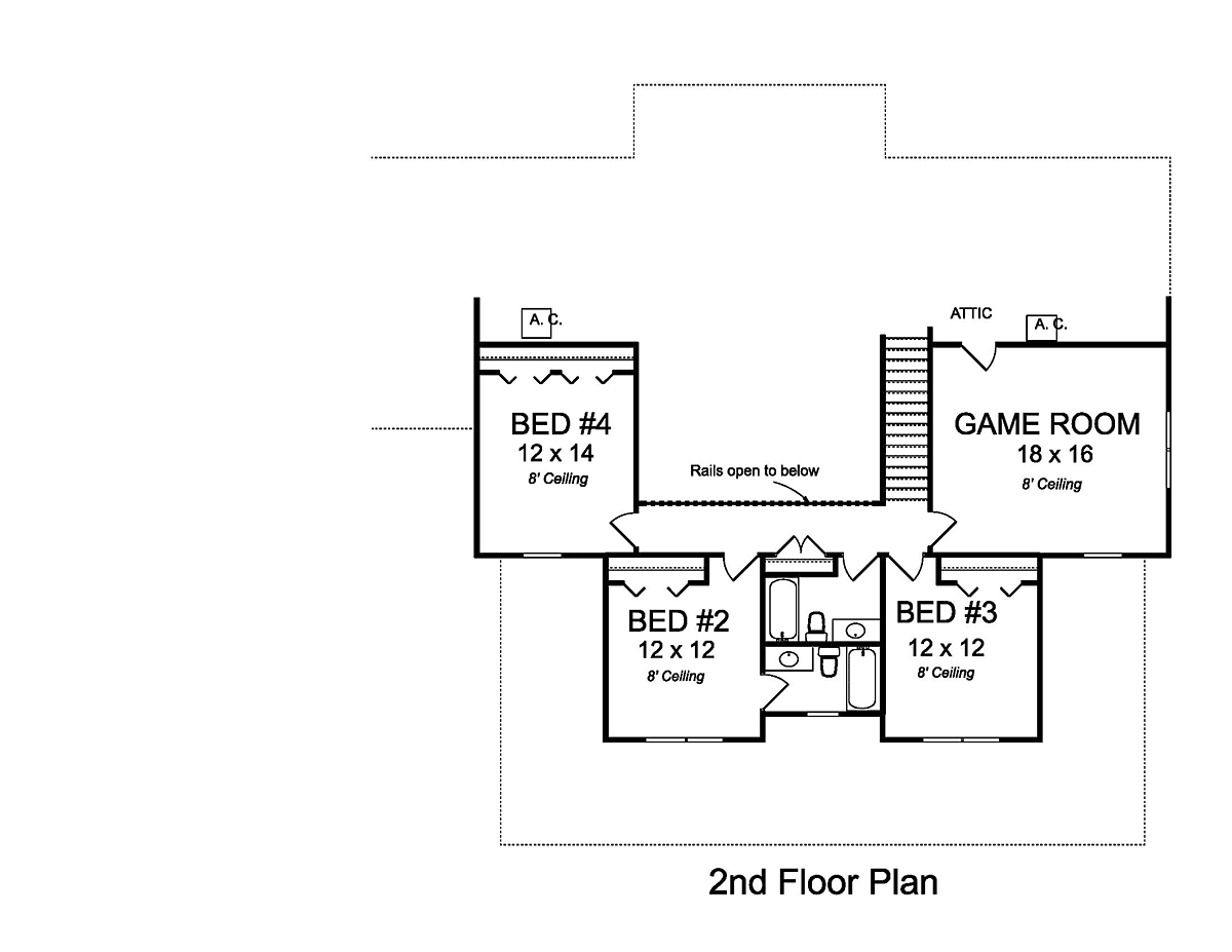 House Plan 82811 Level Two