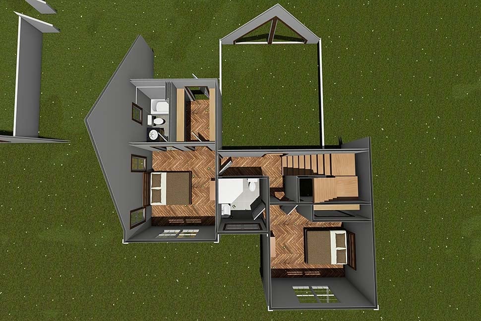 Country, Farmhouse Plan with 2530 Sq. Ft., 3 Bedrooms, 4 Bathrooms, 3 Car Garage Picture 7