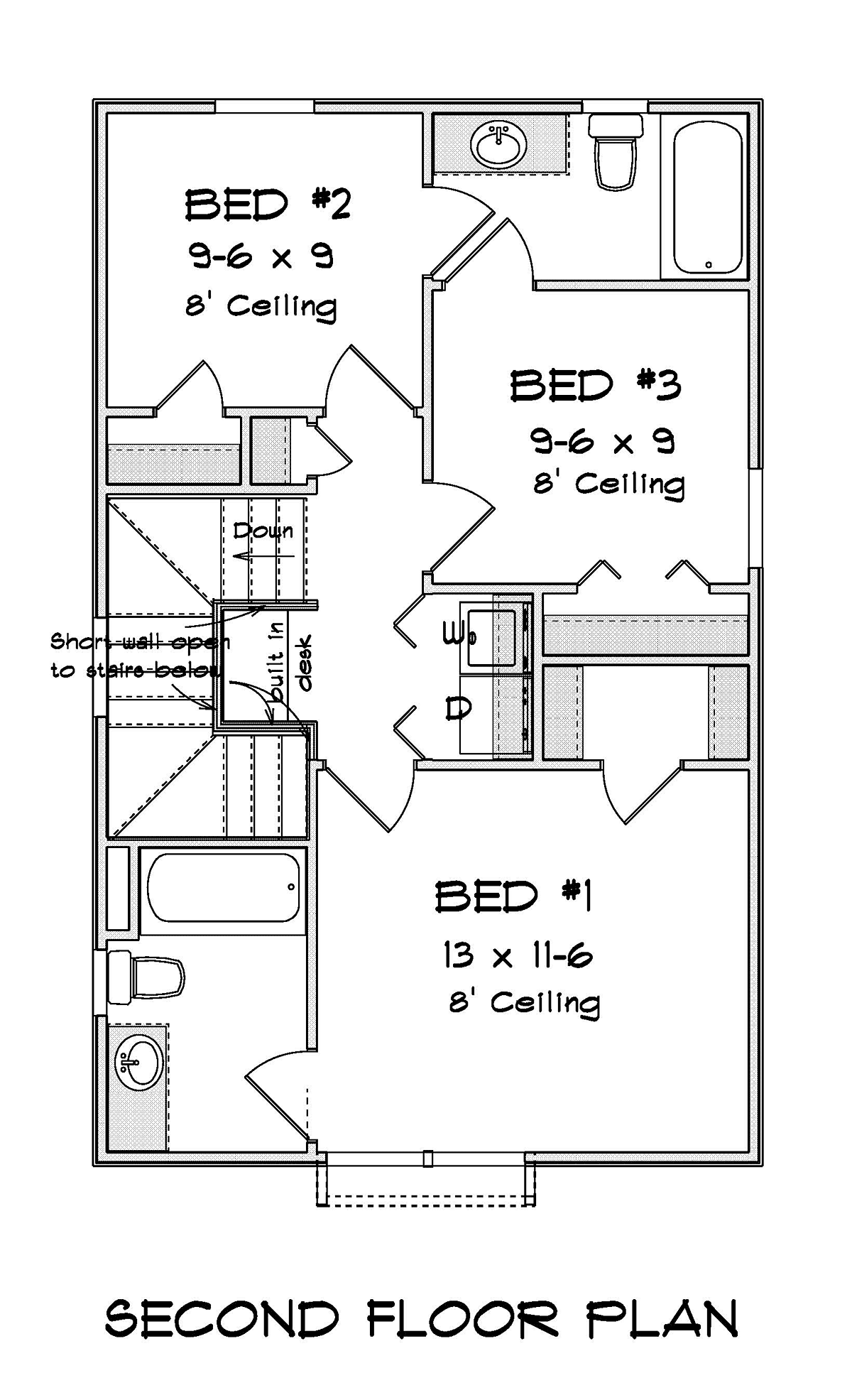 House Plan 82817 Level Two