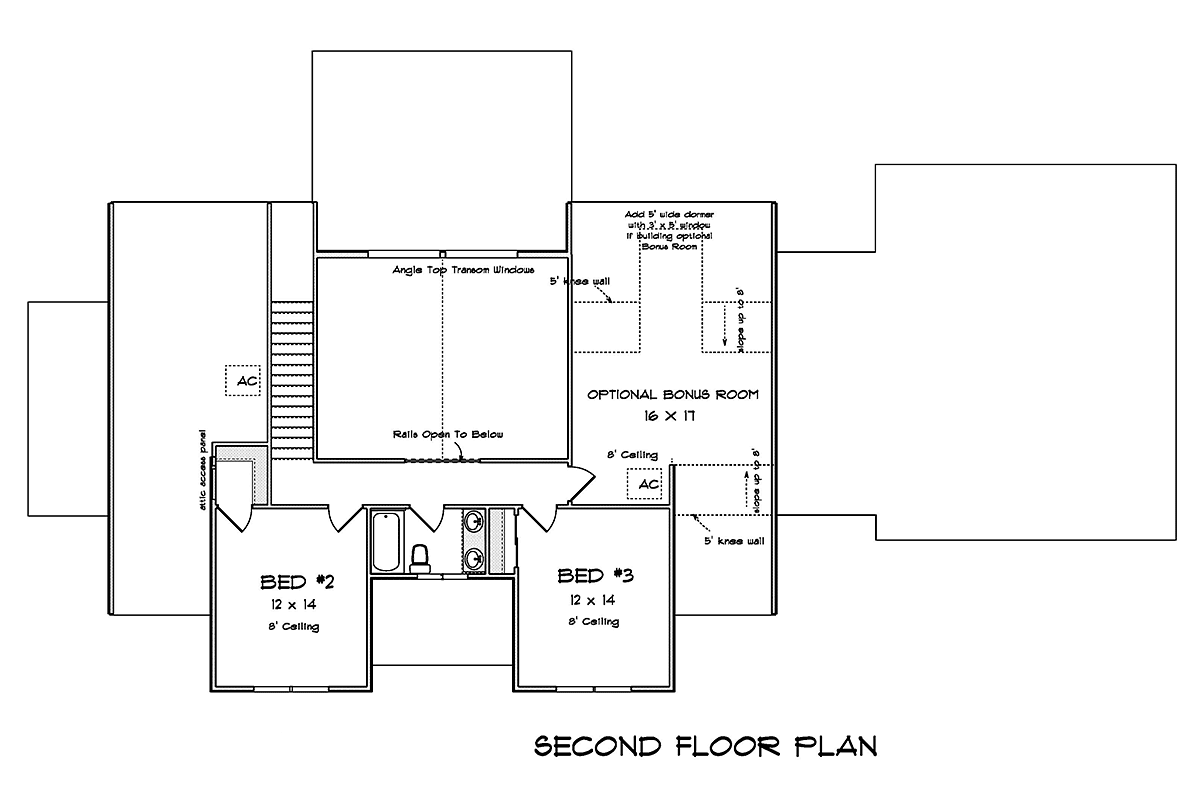House Plan 82818 Level Two
